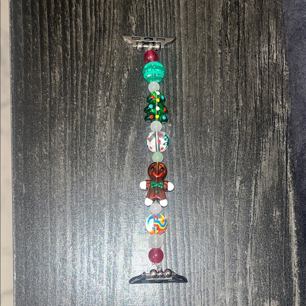 Festive Christmas Beaded Apple Watch Series 3 Band